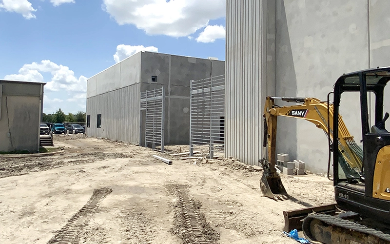 Firearm Facility Exterior with building machinery