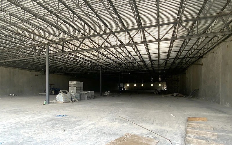 Firearm Facility Interior empty bare ceilings and walls